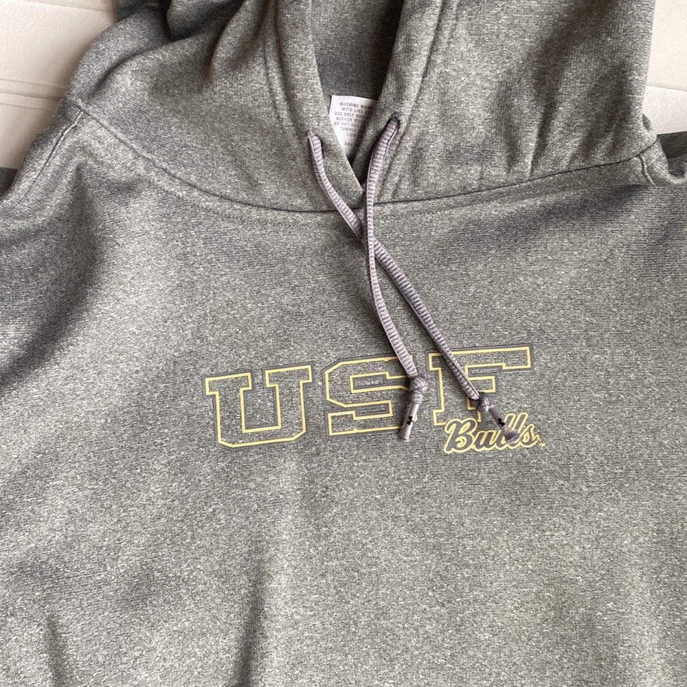Women’s Under Armour USF Hooded Sweatshirt Gray S - Picture 2 of 6